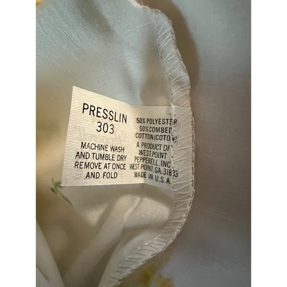 2 Vintage Lady Peperell Pillow Cases Presslin 303 No‎ Iron Percale Std 42" x 36" - Picture 4 of 4